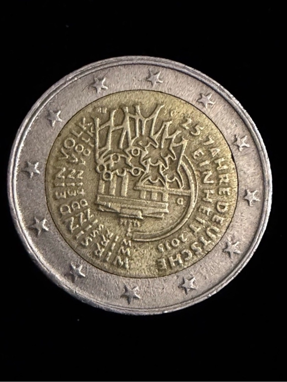 Collectible Germany 2015 2 Euro "25 Years of German Unity" Commemorative Coin Ci